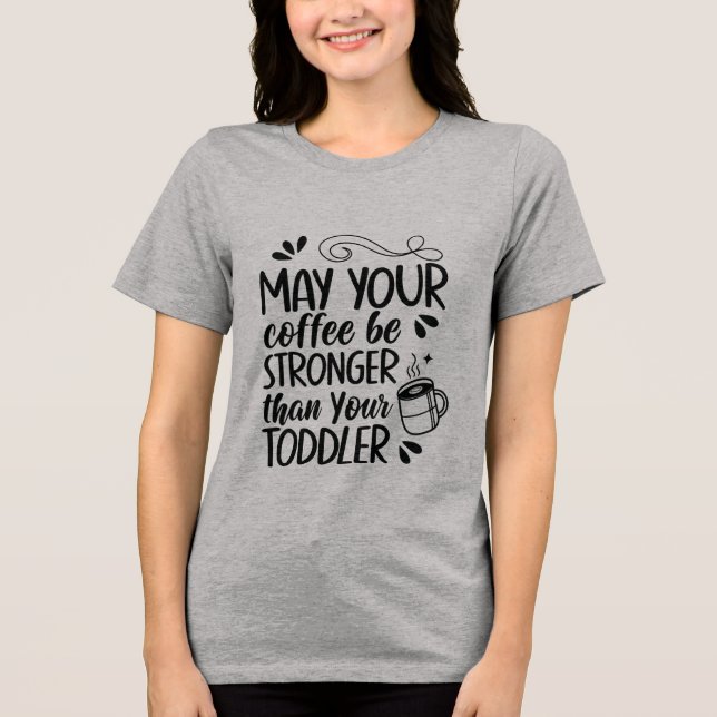Camiseta engraçada de café para pais de crianças - (Frente)