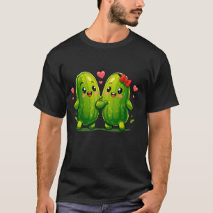 Camiseta engraçada de casal de picles fofos Kawaii