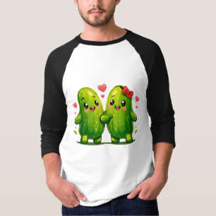 Camiseta engraçada de casal de picles fofos Kawaii