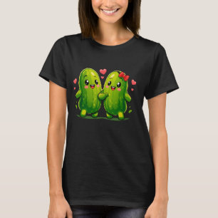 Camiseta engraçada de casal de picles fofos Kawaii