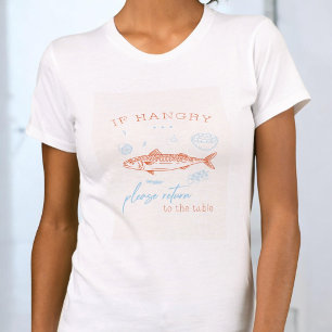 Camiseta engraçada de comida para quem fica com fo