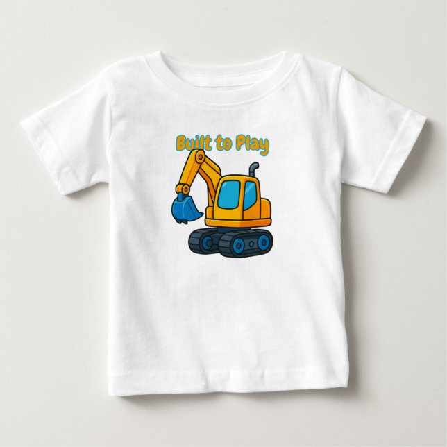 Camiseta engraçada de construção para meninos e me (Frente)
