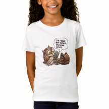 Camiseta engraçada de coruja fofa para crianças vo