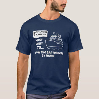 Camiseta engraçada de cruzeiro Mais provável Conhe