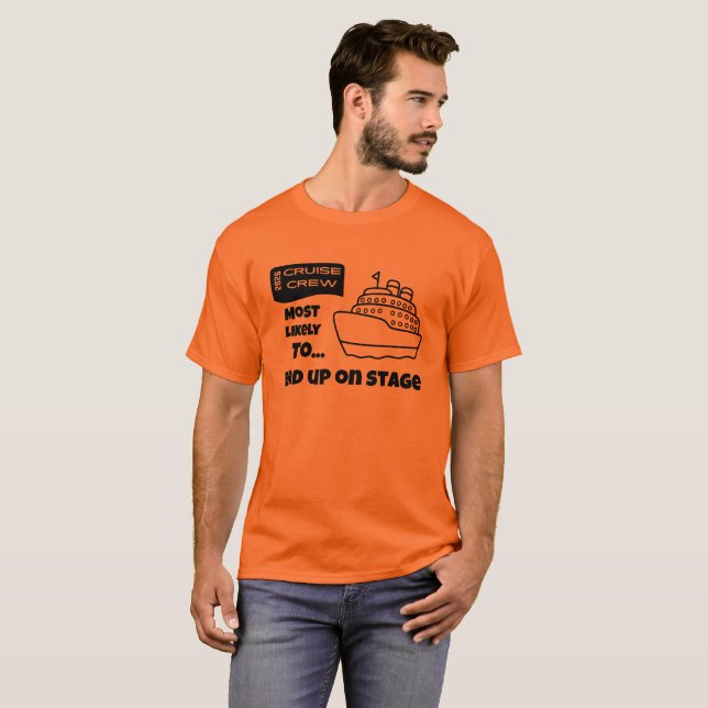 Camiseta engraçada de cruzeiro Mais provável de ac (Frente Completa)