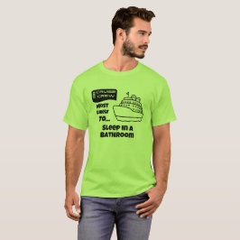 Camiseta engraçada de cruzeiro Mais Provável Dormi