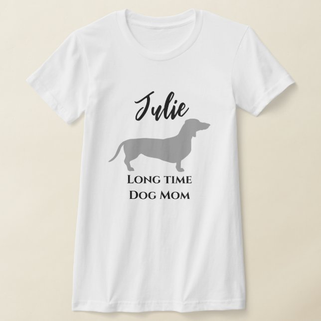 Camiseta engraçada de Dachshund para mães de cacho (Postura )