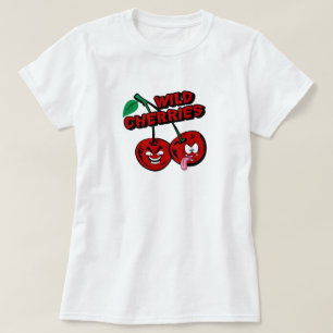 Camiseta engraçada de desenho animado de Cerejas S