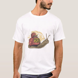 Camiseta engraçada de desenho animado de táxi de c