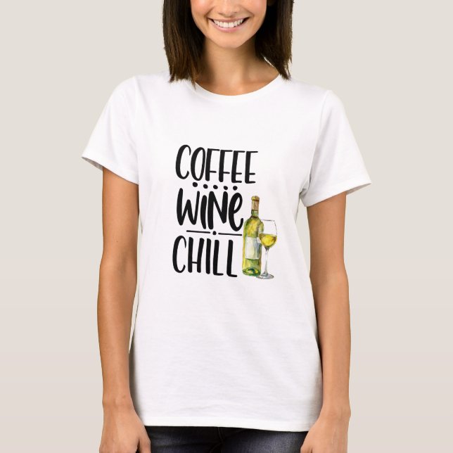 Camiseta engraçada de Enchimento de Vinho Café Cuj (Frente)