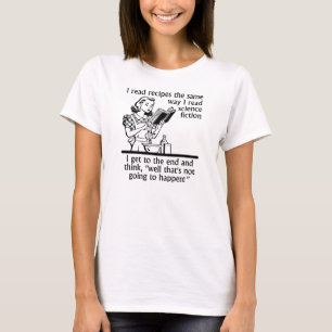 Camiseta engraçada de ficção culinária