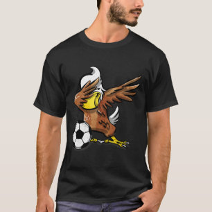 Camiseta engraçada de futebol com águia Dabbing Ca