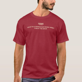 Camiseta engraçada de futebol do Leão de Marrocos
