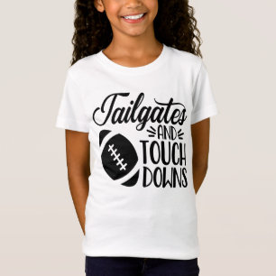 Camiseta engraçada de futebol Tailgates e Touchdow