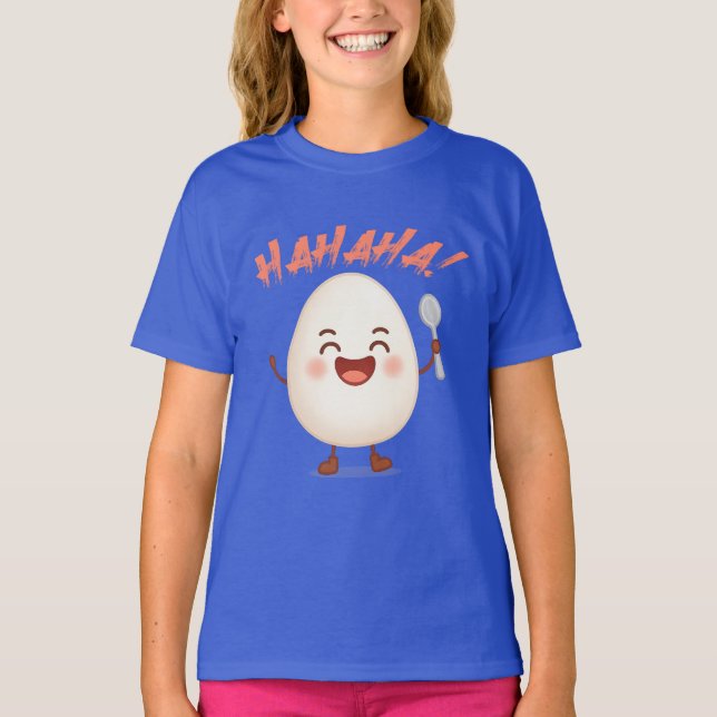 Camiseta engraçada de garotas de desenho animado d (Frente)