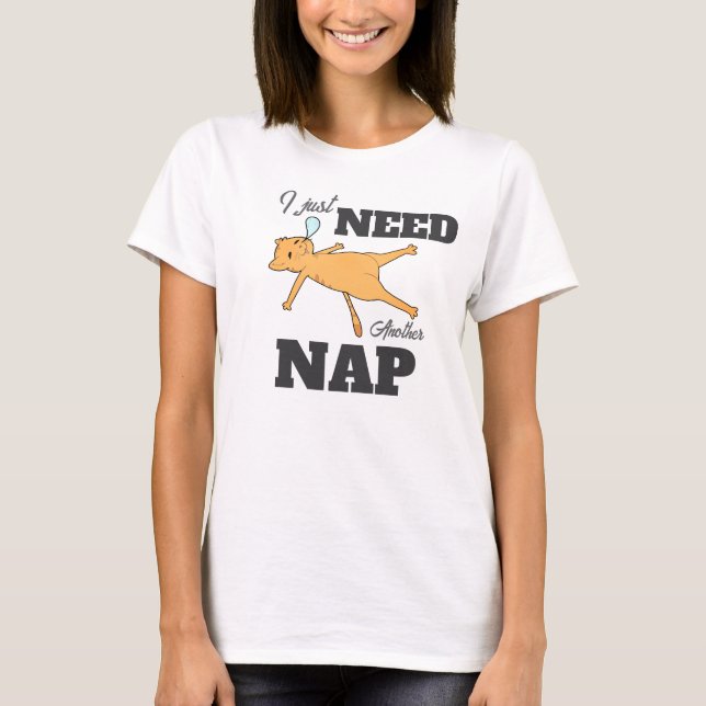 Camiseta engraçada de gato com a legenda “Só preci (Frente)