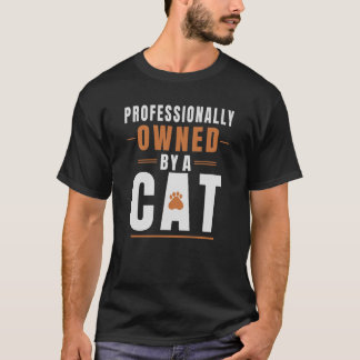 Camiseta engraçada de gato Propriedade Profissiona