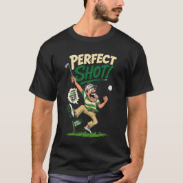 Camiseta engraçada de golfe com sorte de jogador d