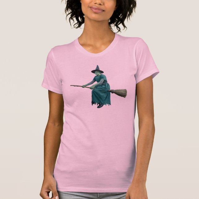 Camiseta engraçada de Halloween da Bruxa de Franke (Frente)