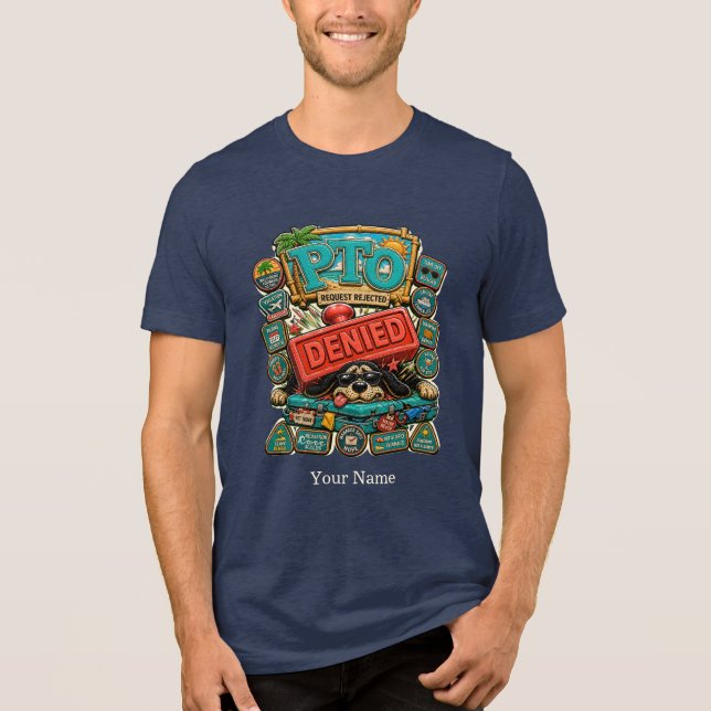 Camiseta engraçada de humor de escritório personal (Frente)