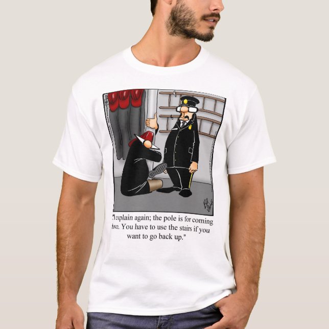Camiseta Engraçada de Humor do Homem de Fogo (Frente)