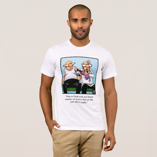 Camiseta Engraçada de Humor Médico (Frente Completa)