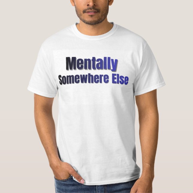 Camiseta engraçada de introvertido mentalmente em  (Frente)