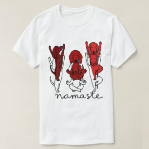 Camiseta engraçada de ioga Namaste do Dachshund
