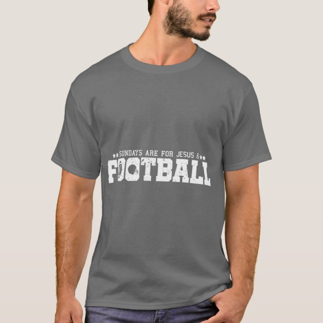 Camiseta engraçada de Jesus Futebol (Frente)