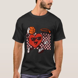 Camiseta engraçada de jogador de basquete com gráf