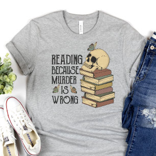 Camiseta Engraçada De Leitura, Camisa De Pistas De