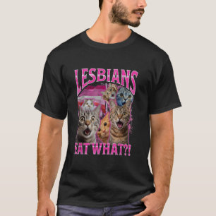 Camiseta Engraçada de Lésbicas Dona de Gato Lésbic