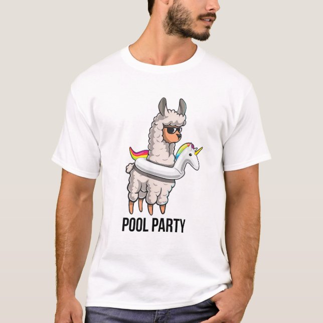 Camiseta engraçada de lhama de boi flutuante de fe (Frente)