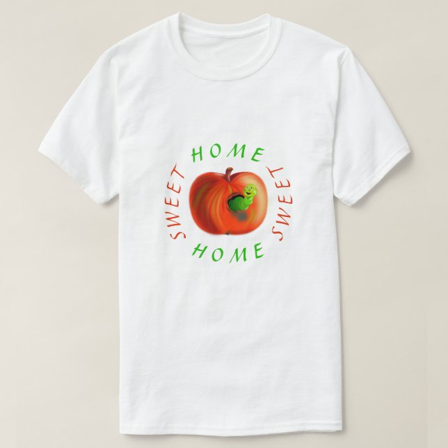 Camiseta Engraçada De Maçã (Frente do Design)