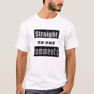 Camiseta engraçada de mídia social Ir direto para