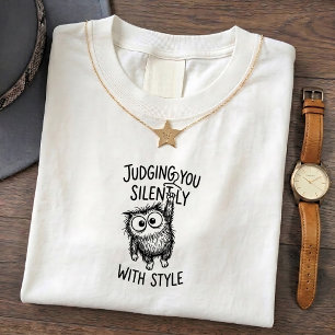 Camiseta engraçada de monstro com citação de humor
