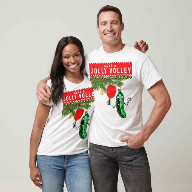 Camiseta engraçada de Natal de Pickleball (Unissex)