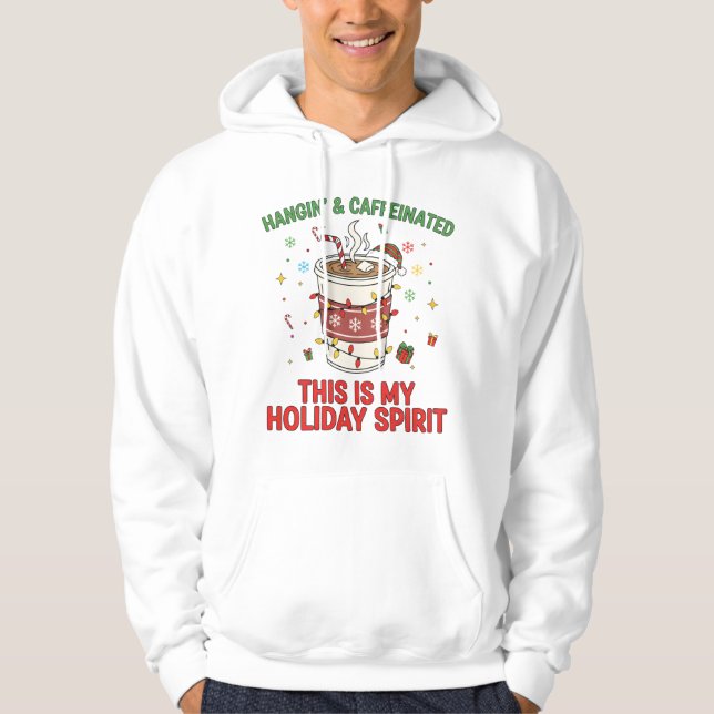 Camiseta engraçada de Natal para amantes de café (Frente)