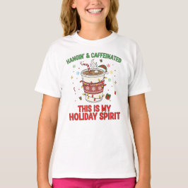 Camiseta engraçada de Natal para amantes de café "