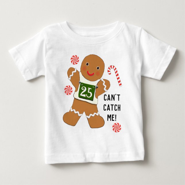 Camiseta engraçada de Natal para bebês (Frente)