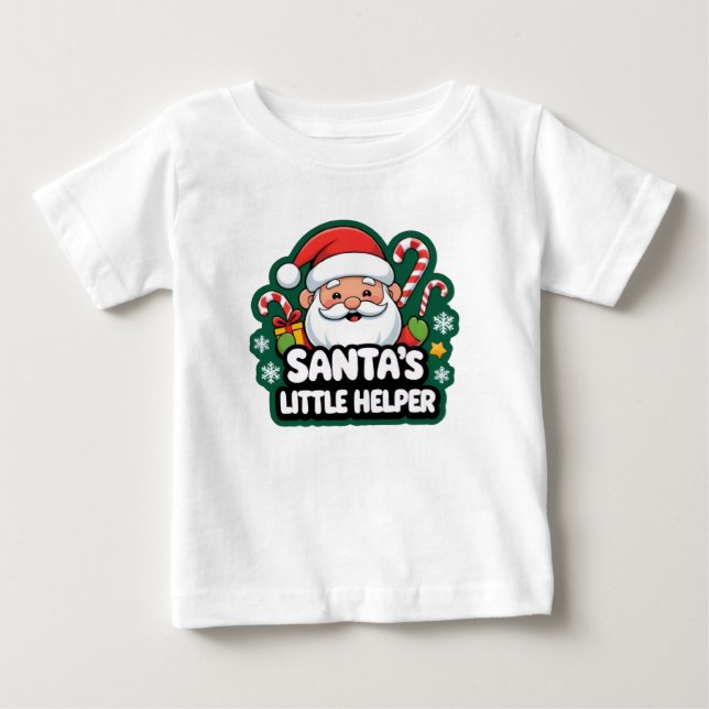 Camiseta engraçada de Natal para crianças (Frente)