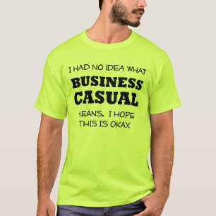 Camiseta engraçada de negócios casual Humor de esc