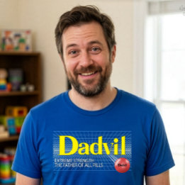 Camiseta engraçada de pai Dadvil Força Extrema