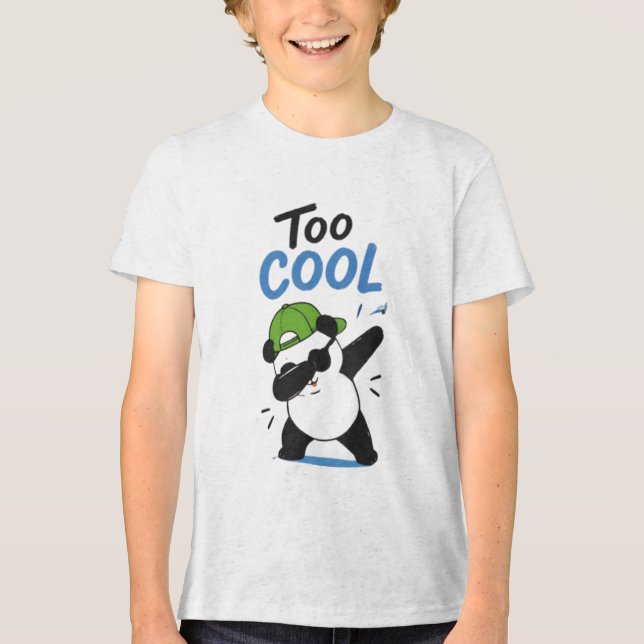 Camiseta engraçada de panda rapaz fazendo dab 'Mui (Frente)