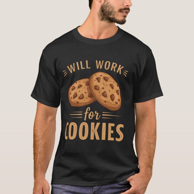 Camiseta engraçada de panificação Vai trabalhar po (Frente)