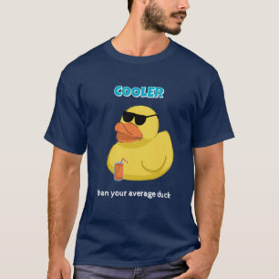 Camiseta engraçada de pato mais legal que a média