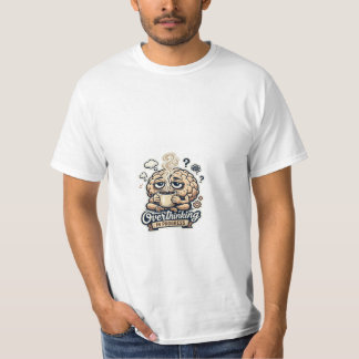 Camiseta Engraçada de Pensamento Excessivo em Anda