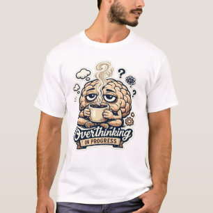 Camiseta Engraçada de Pensamento Excessivo em Anda