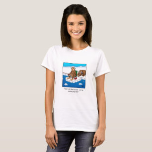 Camiseta Engraçada De Pesca De Gelo Para Ela