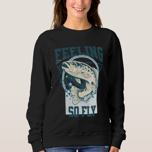 Camiseta engraçada de pesca de mosca para pescador (Frente)